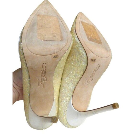 Imagine by Vince Camuto 'Olson' Crystal Embellished Pump, Yellow/ Gold, US 8.5M - Picture 7 of 8
